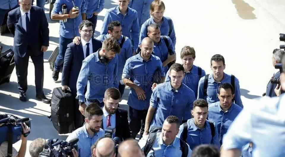 بالفيديو..برشلونة يصل برلين استعدادًا لنهائي أبطال أوروبا