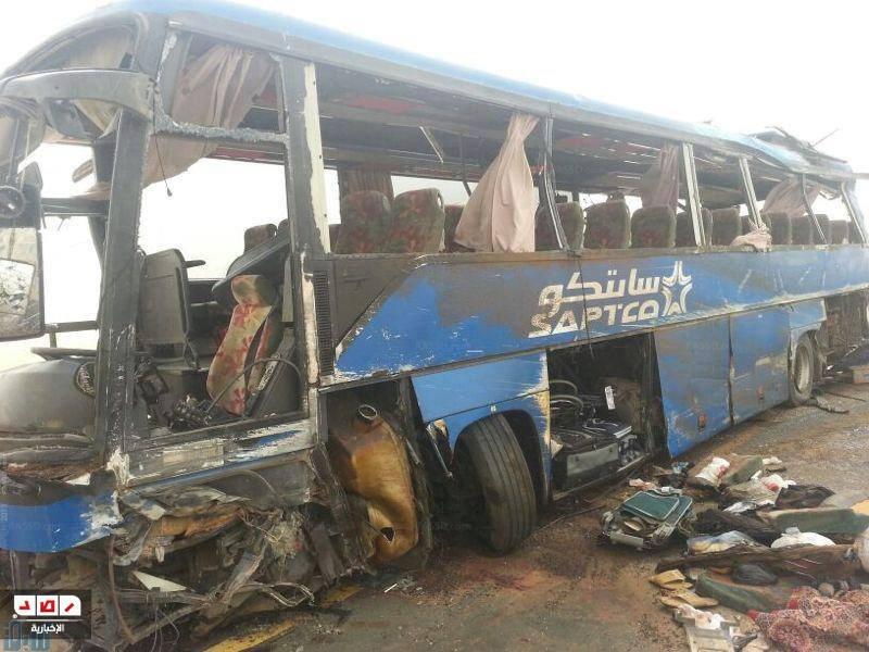 “كابلات كهربائية” السبب في حادث أتوبيس المعتمرين المصريين