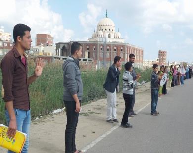 فعاليات صباحية بكفر الشيخ رفضا لنتائج انتخابات العسكر