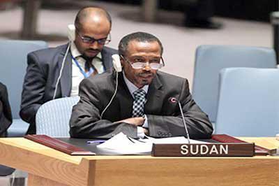 سفير السودان يتهم كي مون بتضليل مجلس الأمن حول عنف دارفور