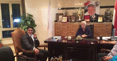 أبو هشيمة يجتمع برئيس نادي “الزمالك” لمناقشة ترتيبات القناة الجديدة