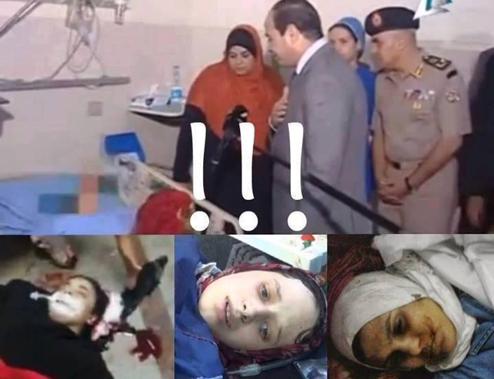 السيسي يزور ضحية أنصاره.. ويطلق “كلابه” على حرائر مصر