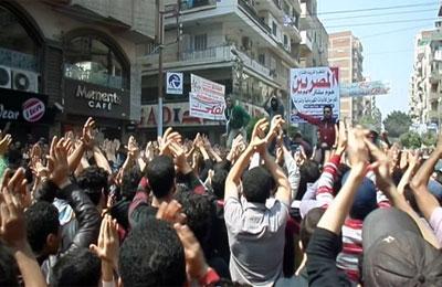 مسيرة حاشدة في قطور بالغربية رفضا لتنصيب السيسي رئيسا لمصر