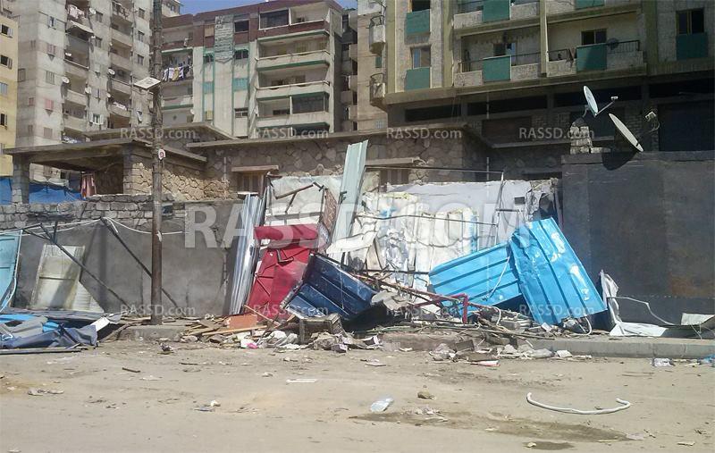 خلال 24 ساعة.. ثانى حملة إزالة بأسواق الهانوفيل بالإسكندرية