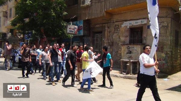 تظاهر العشرات ضد محافظ بنى سويف الجديد