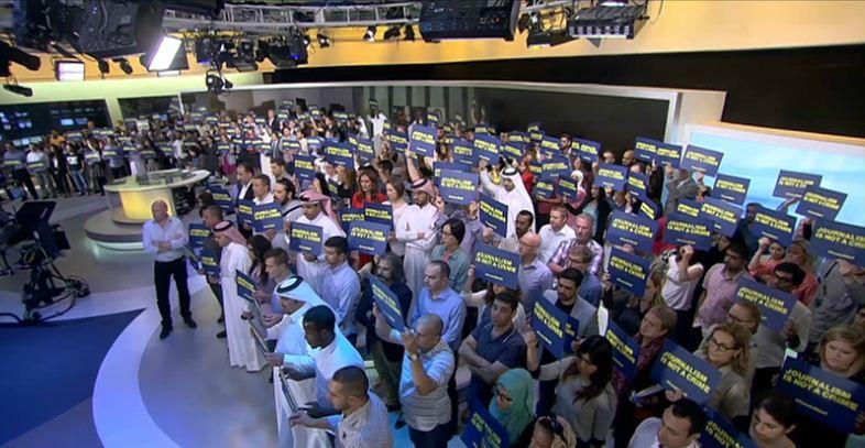 وقفات احتجاجية ضد الأحكام الصادرة بحق صحفيي الجزيرة