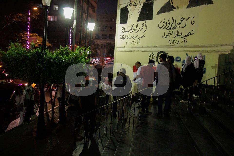 بالصور.. جرافيتي في “الصحفيين” للتأكيد على مصرية “تيران وصنافير”