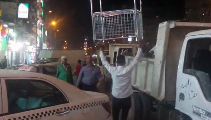 حملة لرفع الإشغالات بفيصل وسط استياء الأهالي