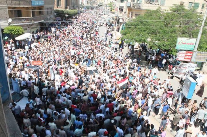 كفر الشيخ.. الآلاف في مسيرات لتأييد شرعية الرئيس