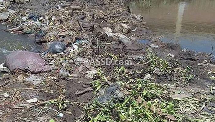 بالصور.. انسداد ترع “أبو الوفا” بدمياط يؤدي لغرق الأطفال والمنازل