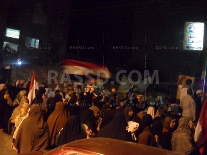 مسيرات حاشدة في الفيوم رفضا للانقلاب العسكري