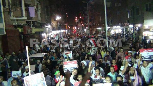 خروج الآلاف بأسيوط تأييدا للشرعية ورفضا للانقلاب العسكري