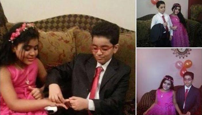 بالصور.. خطوبة طفلين بسيناء تثير سخرية رواد “فيس بوك”