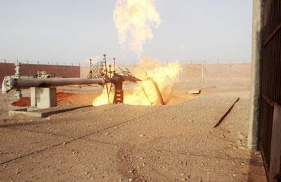 القابضة تنفي تفجير خط الغاز المتجه للأردن