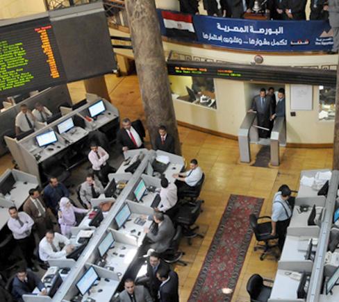 هبوط مؤشرات البورصة بمنتصف تداولات بداية الأسبوع