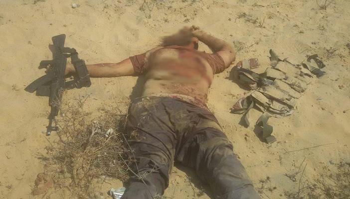 بالصور.. المتحدث العسكري يعلن تصفية أحد قيادات تنظيم بيت المقدس