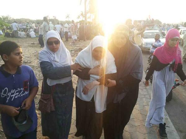 استخدام الغاز المسيل للدموع لتفريق متظاهري الإنتاج الإعلامي