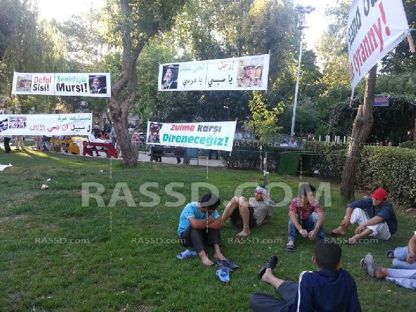 بالفيديو..إفطار تضامني مع معتصمي رابعة والنهضة في اسطنبول