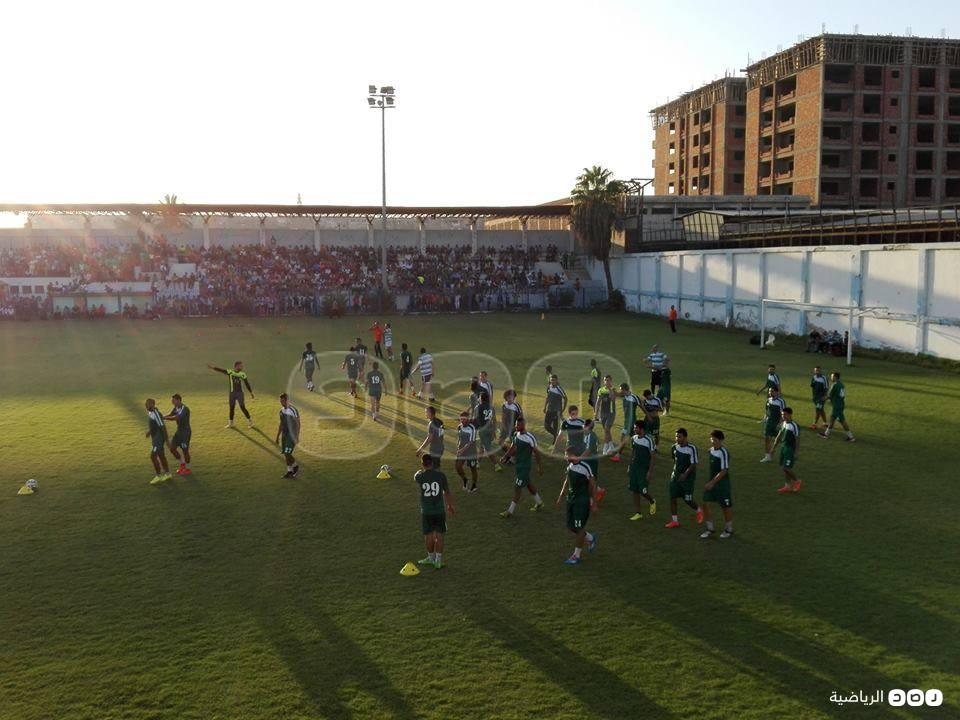 بالصور.. المصري يؤدي تدريباته للموسم المقبل بحضور التوأم حسن