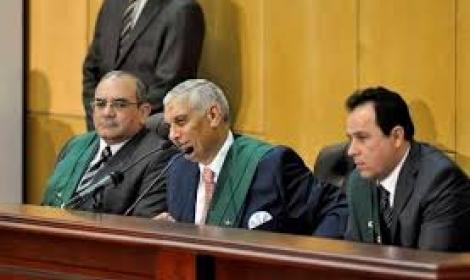 وصول هيئة “محاكمة القرن” لأكاديمية الشرطة