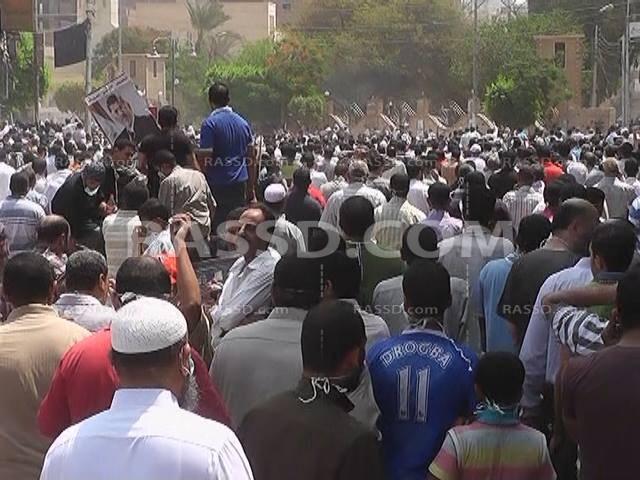 قوات الجيش تحاول فض اعتصام ميدان المديرية ببني سويف