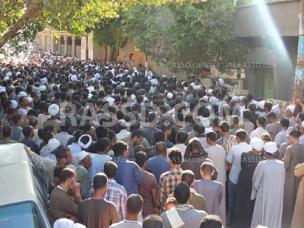 سوهاج تشيع جنازة شهداء الشرعية وغضب وتوعد بالثأر من القتلة