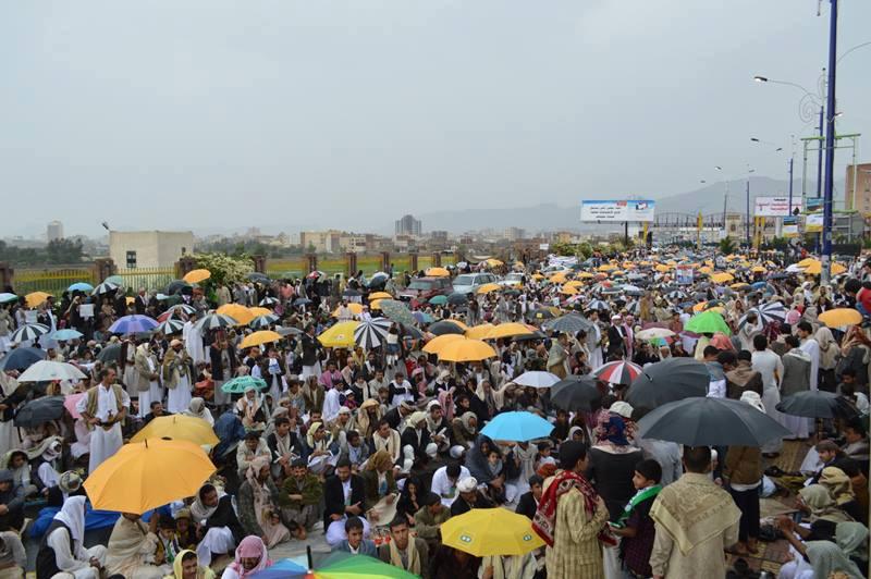 صنعاء تنتفض من أجل شهداء مجزرتى رابعة و النهضة