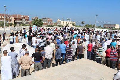 جنازة شهيد كفر الدوار تتحول لمسيرة رافضة للانقلاب