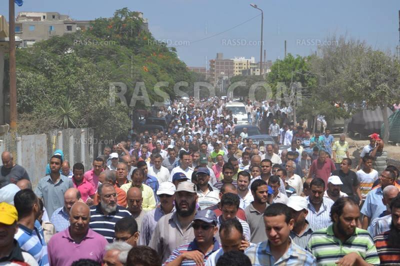 تشييع شهيد مجزرة رابعة بالورديان