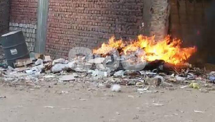 حرق القمامة يتسبب في أمراض الصدر والرئة للأهالي في الفيوم