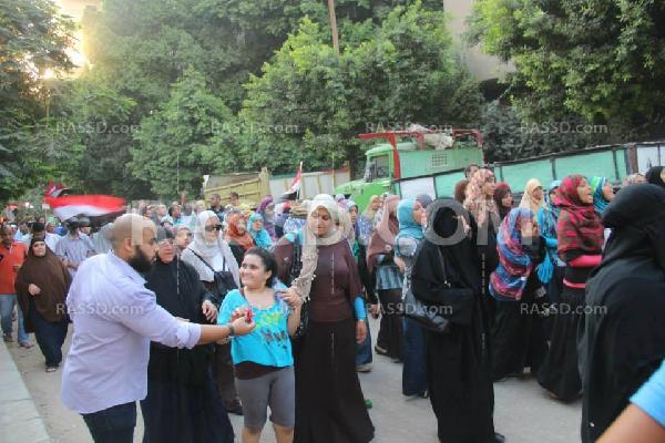 بالصور.. الآلاف في مسيرة العصر الرافضة للانقلاب بحلون