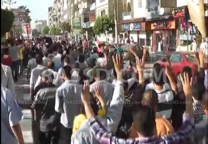 عشرات الآلاف بمسيرة حاشدة لرفض الانقلاب بالفيوم