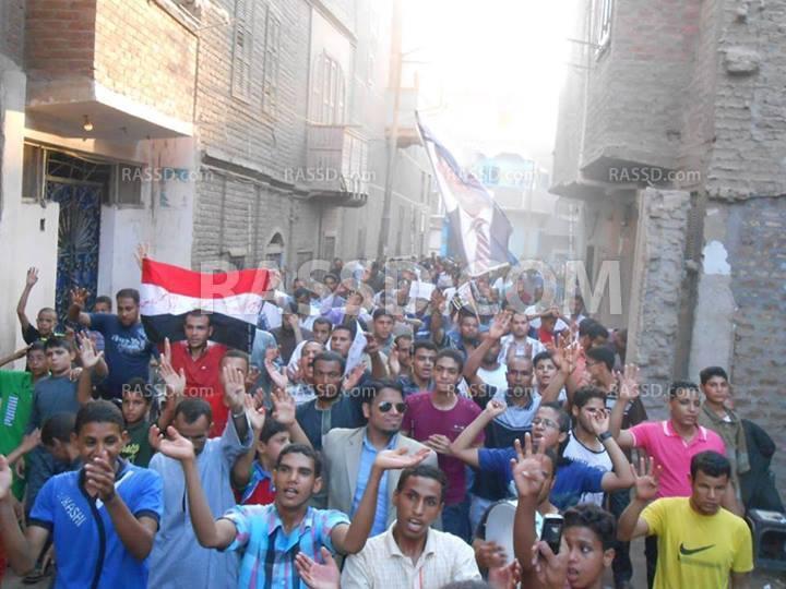 مسيرة بالقوصية في أسيوط ضد الانقلاب