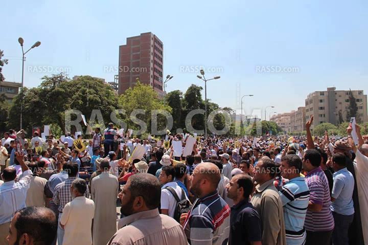 مسيرات حاشدة بالزقازيق لرفض الانقلاب والإفراج عن المخلوع شبكة رصد