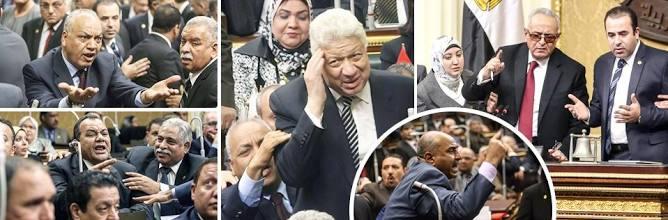 بالفيديو.. تعرَّف على أبرز مشاجرات أعضاء البرلمان