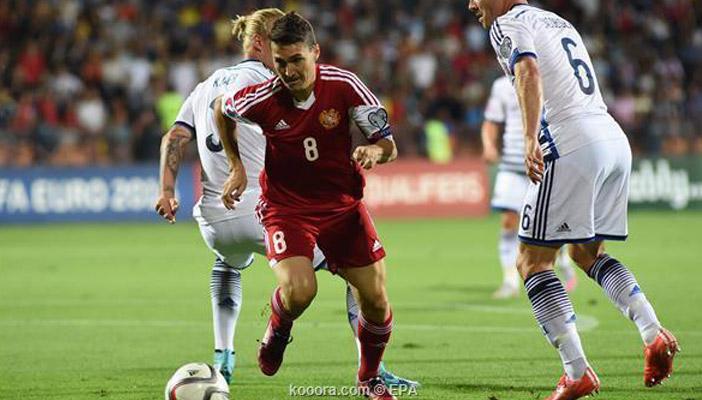 الدنمارك تهدر فرصة الانفراد بصدارة المجموعة بعد التعادل مع أرمينيا