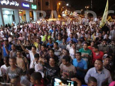 أسوان تحتشد ضد الانقلاب