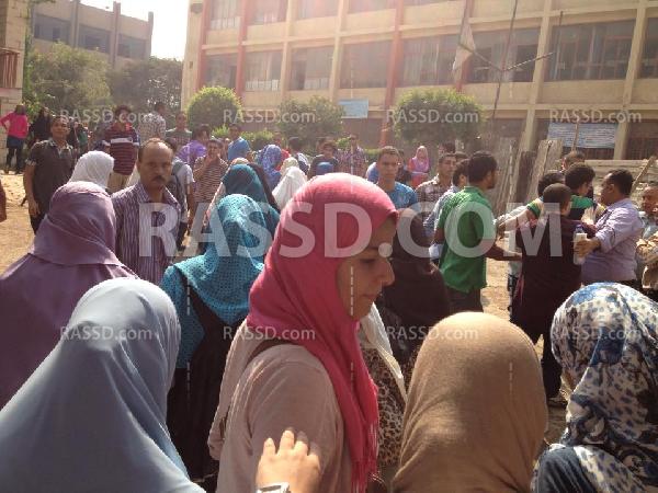 طلاب انقلاب عين شمس يهتفون ضد الانقلاب