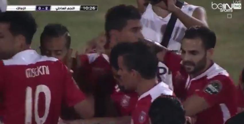 بالفيديو.. النجم يضرب الزمالك بثلاثية في الشوط الأول