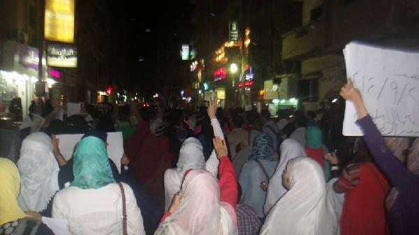 مسيرة منددة بالأحوال المعيشية تجوب شوارع طنطا