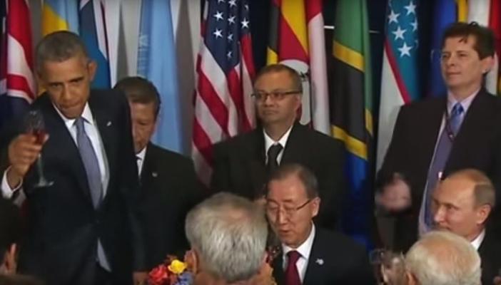 بالفيديو.. مأدبة غداء تجمع أوباما وبوتين بالأمم المتحدة