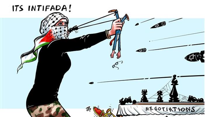 “كاريكاتير العالم” يسخر من الأوضاع الليبية ويشيد بالانتفاضة الفلسطينية