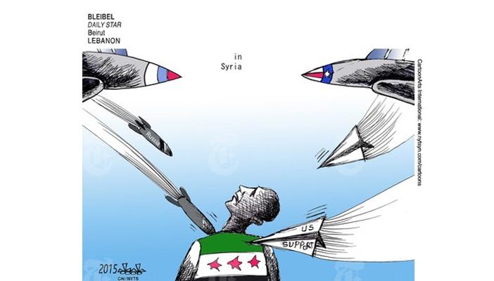 جولة الكاريكاتير: سخرية من الدعم الأميركي لسوريا والانتفاضة الفلسطينية