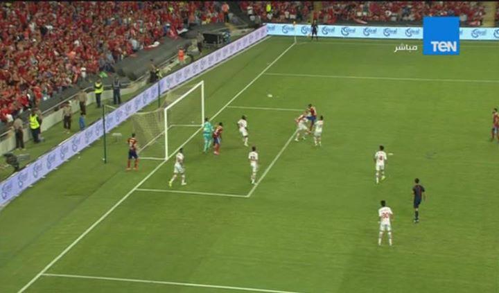 بالفيديو.. مؤمن زكريا يسجل الهدف الثالث للأهلي