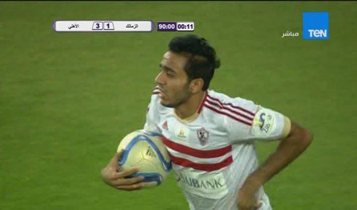 كهربا يسجل الهدف الثاني للزمالك