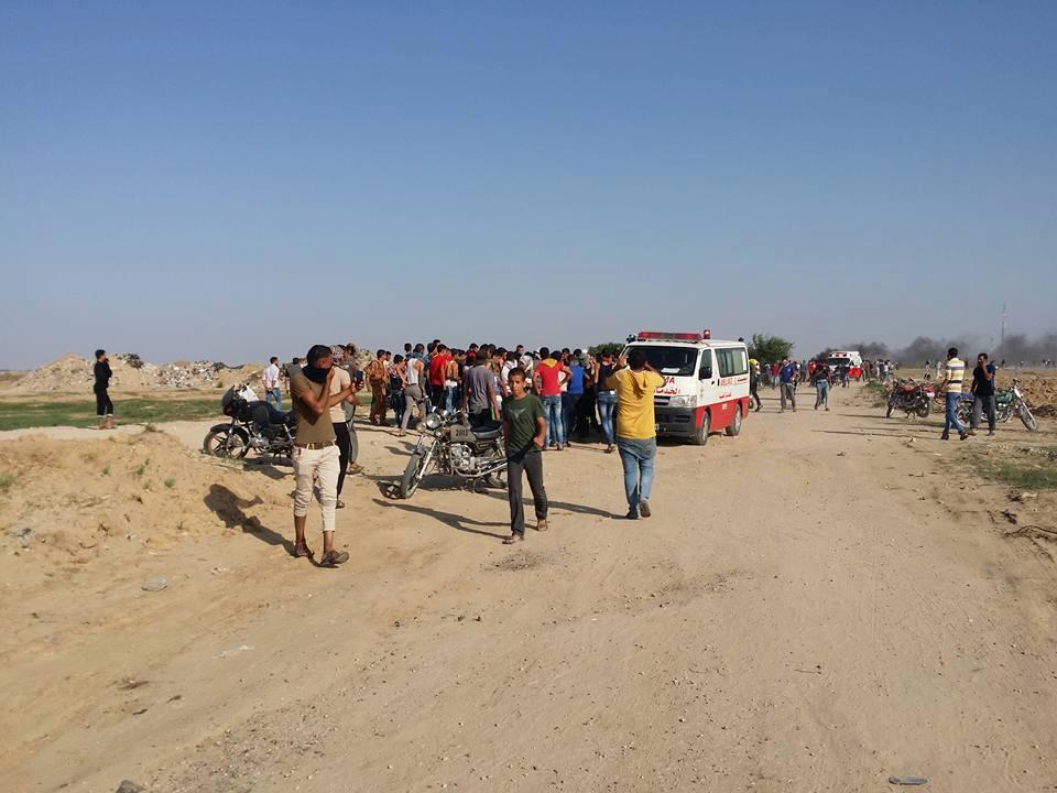 بالصور.. مواجهات عند  معبر “إيريز” تسفر عن استشهاد شاب فلسطيني