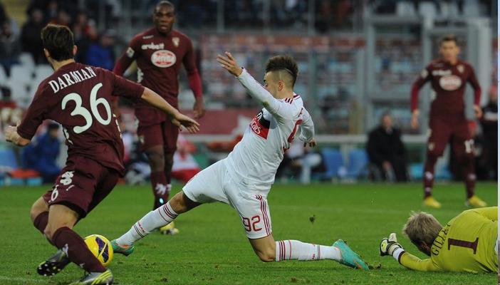 ميلان يتعادل مع تورينو بهدف لمثله