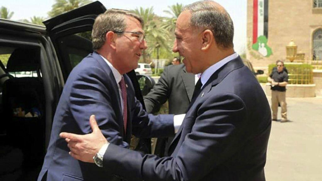 وزير الدفاع الأميركي يصل بغداد لمتابعة معركة تحرير الموصل