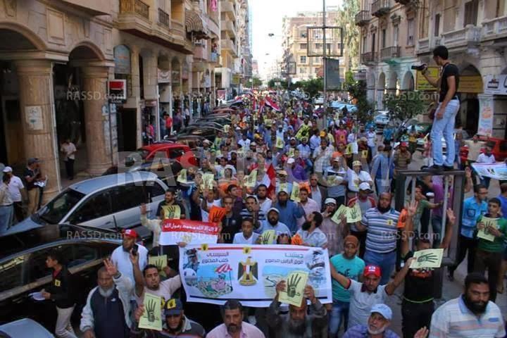 الشرطة العسكرية تحاصر تظاهرات بورسعيد و تعتقل المتظاهرين