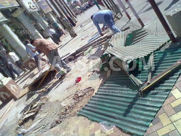 حملة لإزالة المخلفات بدمياط الجديدة تخلف دمارا كبيرا